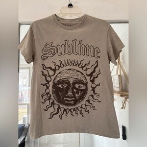 Sublime Short Sleeve Graphic Tee in Taupe
